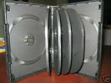 WHOLESALE 600 NEW MULTI -10  DVD CASES, BLACK, SF004