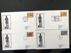 GREAT BRITAIN 1974 GREAT BRITONS 4v MERCURY FDC x 4 RELEVANT SPECIAL HS/PM