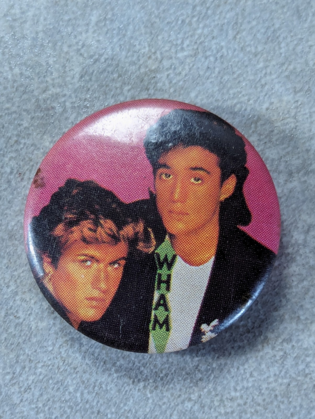 Vintage 80's Wham Pin Badge Purchased Around 1986 image 2