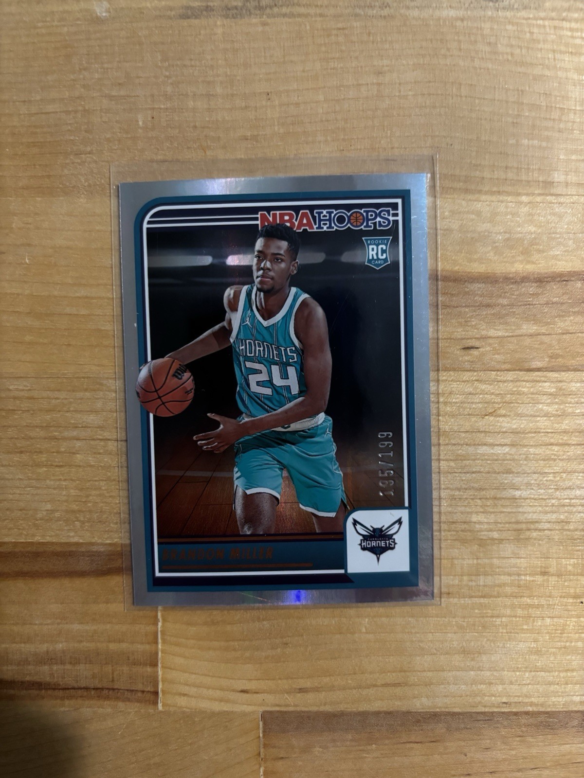 2023-24 Hoops #272 Brandon Miller Silver #/199