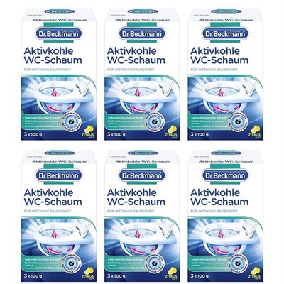 Dr. Beckmann Aktivkohle WC-Schaum Zitrus 6 x 100 g