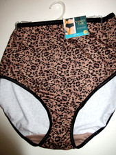 Vanity Fair BRIEF Illumination Full cut Panties Nylon 13109 leopard  9/2XL