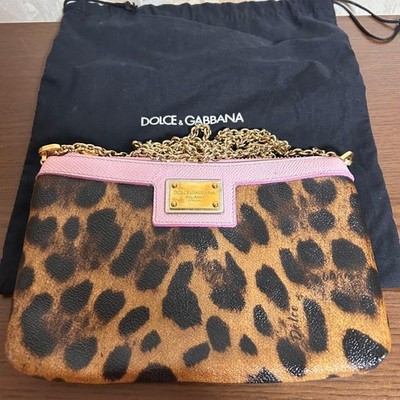 DOLCE&GABBANA Schultertasche Handtasche Rosa Leder Kleine Handtasche Vintage ...