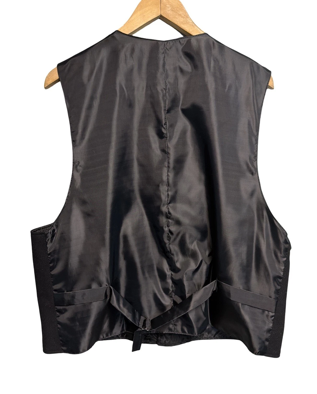 Wah Maker Men’s Black Western Wool Paisley Vest Size XL - product detail image 5