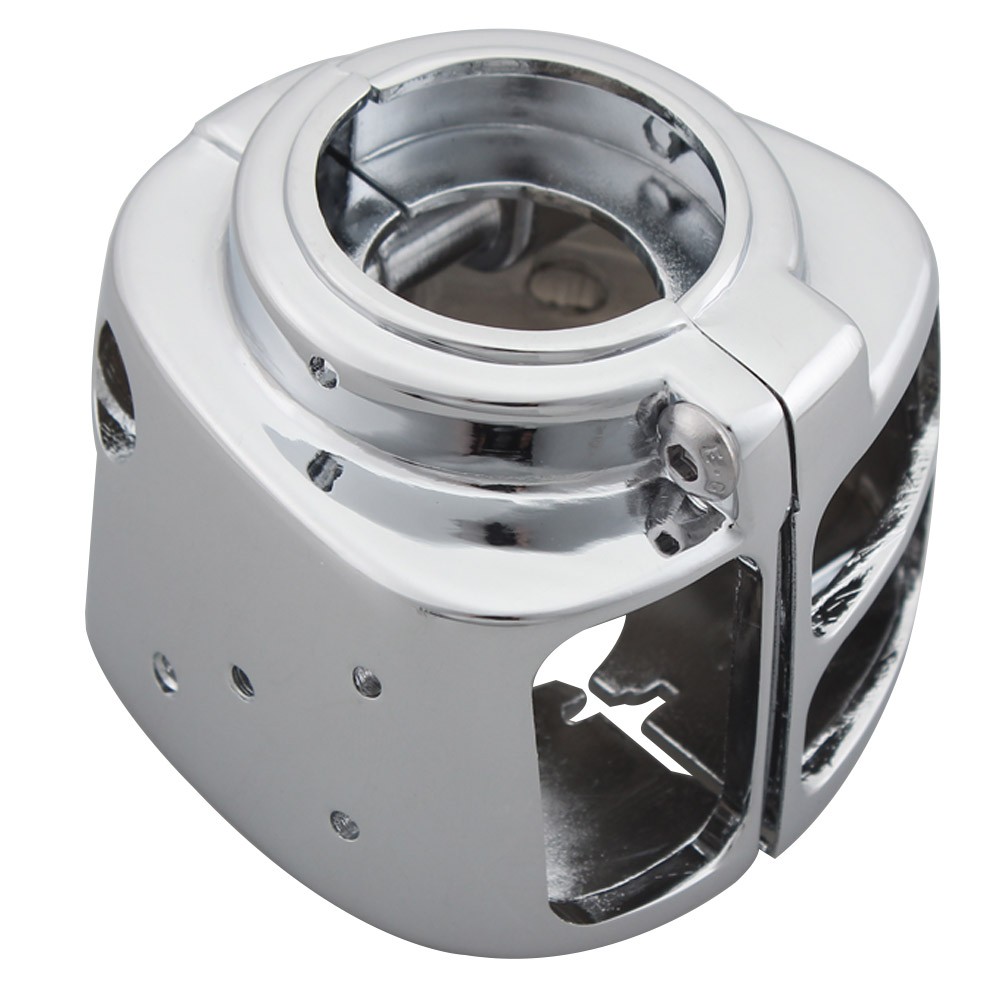 Chrome Hand Control Switch Housing Cover For Harley Road King Dyna Super Glide