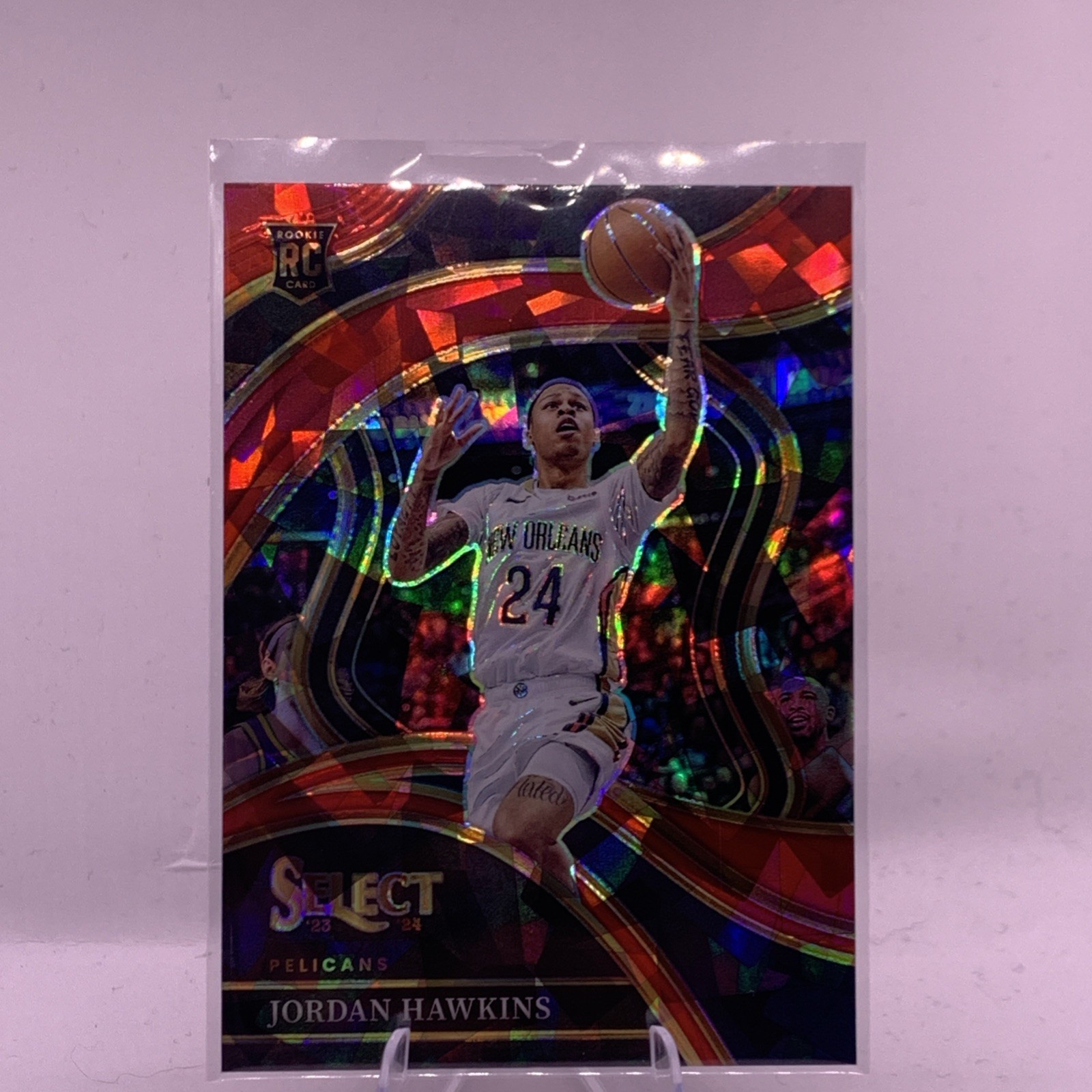 2023-24 Panini Select Courtside Jordan Hawkins RC Rookie Red Ice Prizm #280