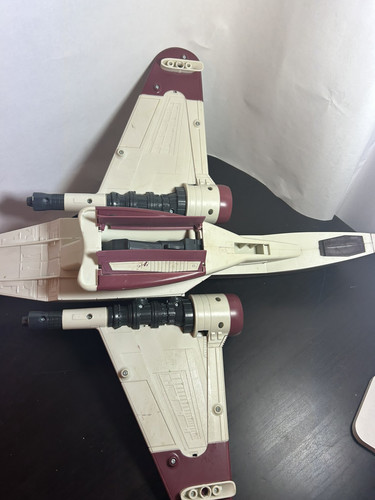 Hasbro Star Wars SAGA 2004 ROTS Clone Wars ARC-170 nave de combate INCOMPLETA - Imagen 11 de 13