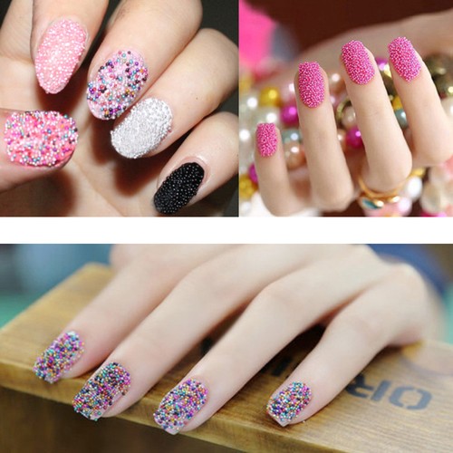 12 Colors Colorful Nail Rhinestones Fine Glitter Bead Ball for Nails - Picture 4 of 11