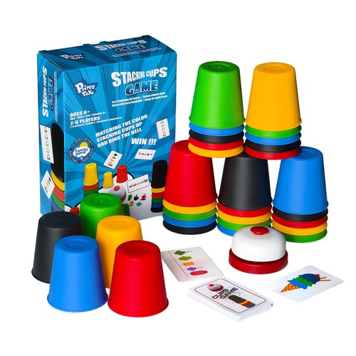 Quick Stacking Cups Game for Kids - Classic Matching Speed Cup With 24 ...