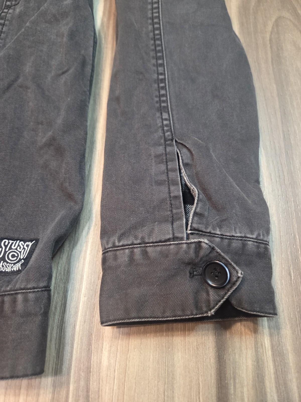 Vintage Stussy Canvas Jacket Men's L Large Plaid Lined Coat Y2K thumbnail 6