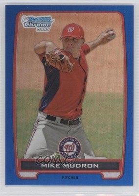 2012 Bowman Draft Chrome Picks Blue Refractor 44/250 Mike Mudron #BDPP153 0l2