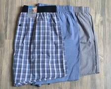 3er SET Boxershorts Webboxer Unterwäsche Slip Shorts blau grau Größe: XXL  8 NEU