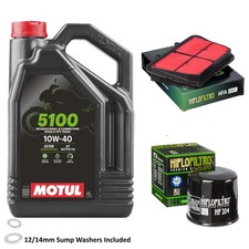 800 Tiger XC Air Oil Filter Service Kit Motul 5100 10w40 4L Triumph 2018