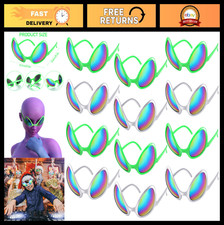 Funny Alien Sunglasses - 12 Pack Colorful Cosplay Costume Accessories for Partie