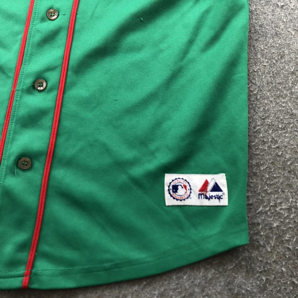 Camiseta de béisbol Boston Red Sox para hombre XL verde chelín 38 Majestic St Patricks Foto 4 de 4