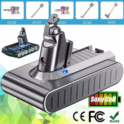 21.6V V6 6.4AH Battery For Dyson V6 SV04 SV08 SV09 DC58 DC59 Handheld Animall