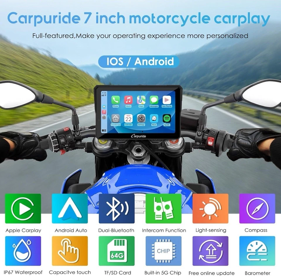 Carpuride W702Pro Wireless Carplay Android Auto Waterproof GPS with TPMS System - Image 3 of 4