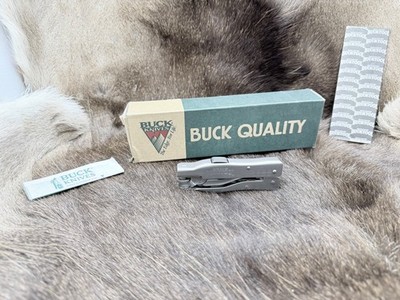 Buck 360 Vintage Multi Tool Knife With Sheath Brand Mint In Buck Box Rare #1