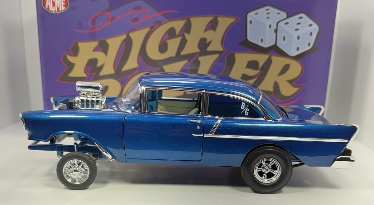 Acme 1/18 Scale 1957 CHEVROLET 150 GASSIER”HIGH ROLLER” Custom 2