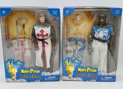 LOT OF 2 MONTY PYTHON AND THE HOLY GRAIL 12  FIGURES W/ACCESSORIES READ!