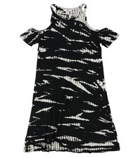 bar III Womens Printed Cold-Shoulder Bodycon Dress