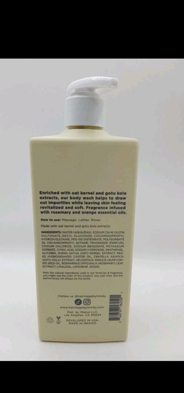 Hairitage by Mindy McKnight Cedarwood & Neroli  Body Wash 14 oz DISCONTINUED