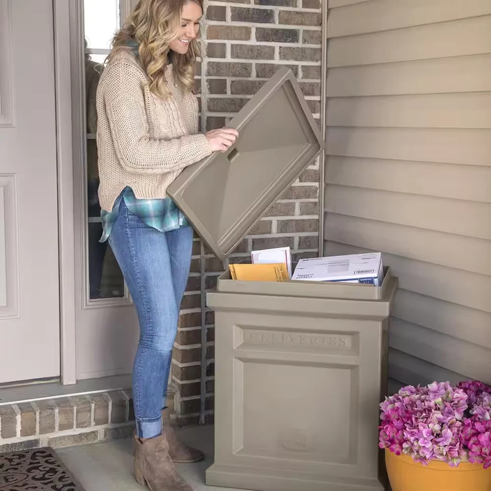 Express Package 31 In. H X 18 In. W X 23 In. D Resin Square Outdoor Delivery Box - Image 4 of 4