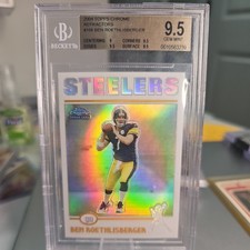 2004 Topps Chrome RC Refractor Ben Roethlisberger Refractor #166 HOF RARE 🔥 