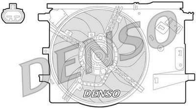 DENSO Radiator Fan For FIAT Grande Punto Evo OPEL Corsa D 05-15 1341390