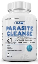 Colon Detox Cleanse Parasite Candida 60 Capsules Natural Herbal Supplement USA