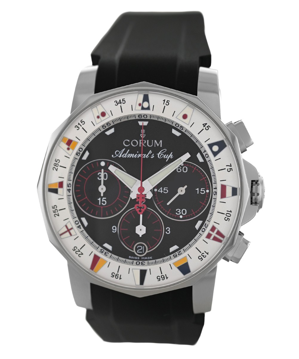 Corum Admiral's Cup 985.742.20 Chronograph Date Steel 44MM Men's