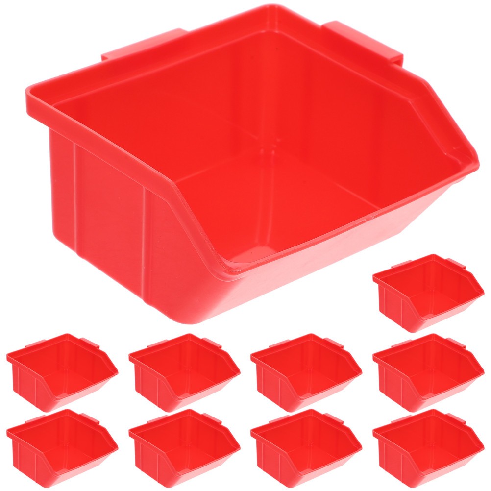 10 Cs/Package Small Plastic Storage Box Square Cubes Bins Craft Container