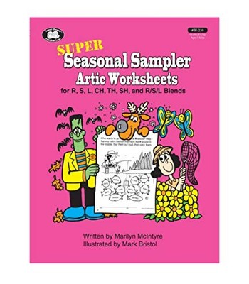 SUPER SEASONAL SAMPLER ARTIC WORKSHEETS FOR R, S, L, CH, By Marilyn Mcintyre