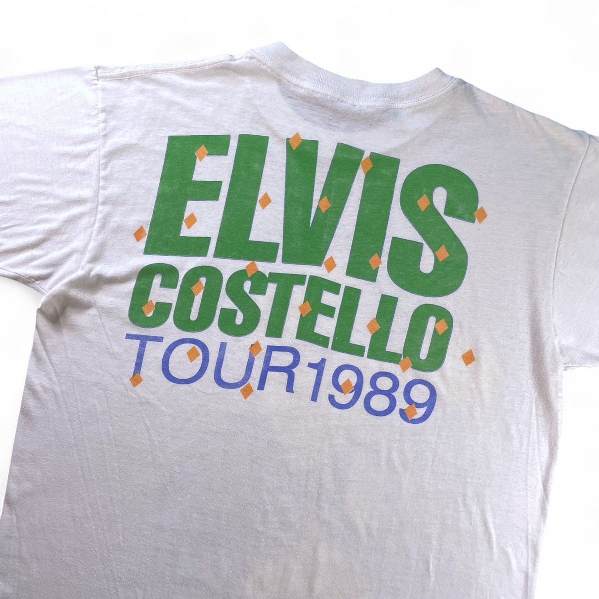 80s 1989年 希少 ヴィンテージ エルヴィス・コステロ ツアー Tシャツ 80s ELVIS COSTELLO『'89 SPIKE』ツアー Tシャツ 【XL】エルビス