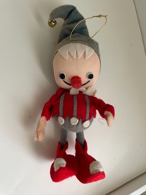 Vintage pixie elf felt doll Japan