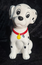 Vintage Disney 101 Dalmations 8" Lucky Ceramic Piggy Bank