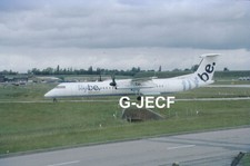 G-JECF & G-JECG : DHC Dash 8 : Fly Be : 35mm slides 77b