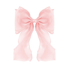 Large Hair Bow Clips for Women, Pink Bow Hair Barrettes with Long Tail French Ha