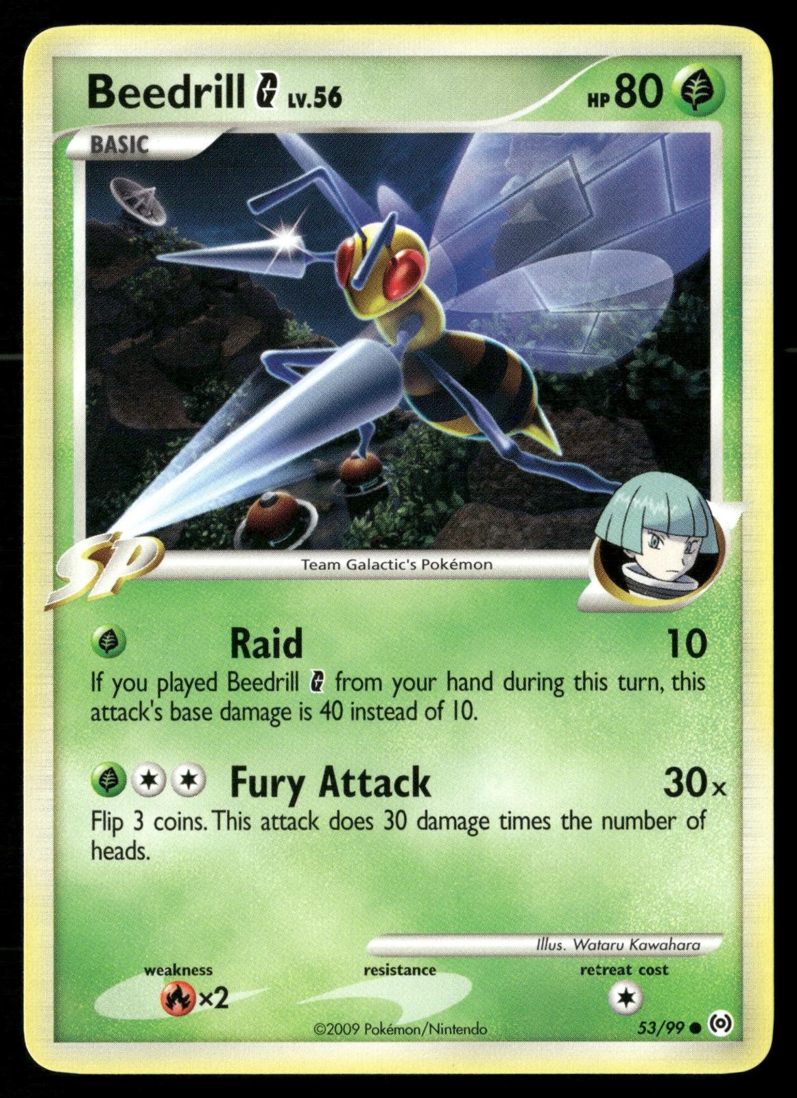 Beedrill G 53/99 Common Arceus Pokemon NM