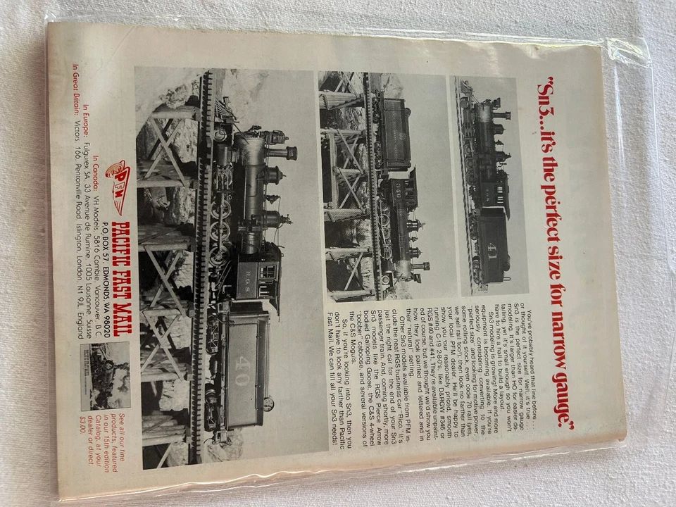 Model Railroader Magazine March 1984 Gold Hill Central Layout Kalmbach - Image 2 of 2