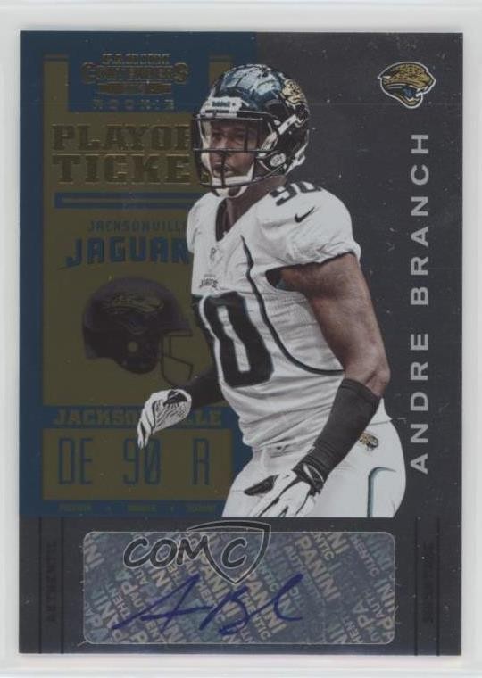 2012 Panini Contenders Playoff Ticket 98/99 Andre Branch #103 Rookie Auto RC n1u