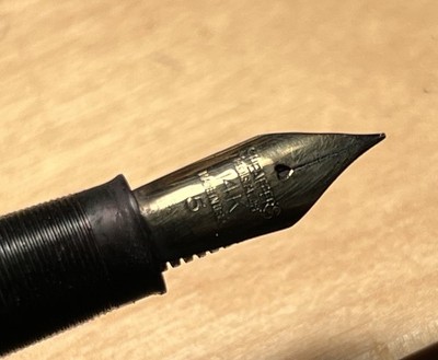 Vintage 1950's Sheaffer Valiant Snorkel Fountain Pen 14k Gold Nib