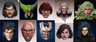 Marauders Set X-Men 1:12 scale custom unpainted Heads 6" Action Figure