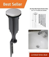 Durable Chrome Bathroom Sink Pop-up Stopper for Efficient Drain Protection