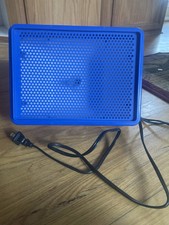 Blue Lite Brite Rectangular Peg Board And Design/Pattern Sheets