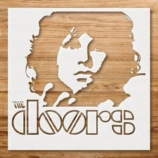 The Doors Music Theme Wall Art Stencil for Creative Expression - StencilAir