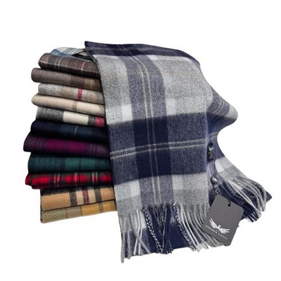 Neu reines Kaschmir Schal schottisch klassisch Tartan Karo Schal The Golden Eagle