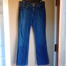 Wrangler No Gap Waistband Medium Western Bootcut Denim Jeans Cotton Blend 7/8