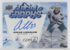 2022-23 Upper Deck Ice Glacial Graphs Oskar Lindblom #GG-OL Auto 0wu7