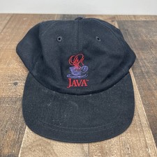 Vintage 1990s Sun Microsystems Java Tech Apple Computer Black Hat Cap Adjustable